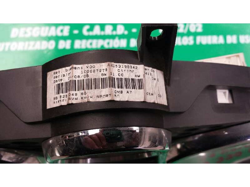 Recambio de cuadro instrumentos para peugeot 207 xs referencia OEM IAM A2C53190342 A2C53065549 9662904980