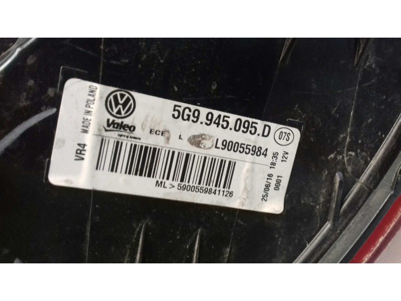 Recambio de piloto trasero izquierdo para volkswagen golf vii lim. (5g1) sport bluemotion referencia OEM IAM 5G9945095D  