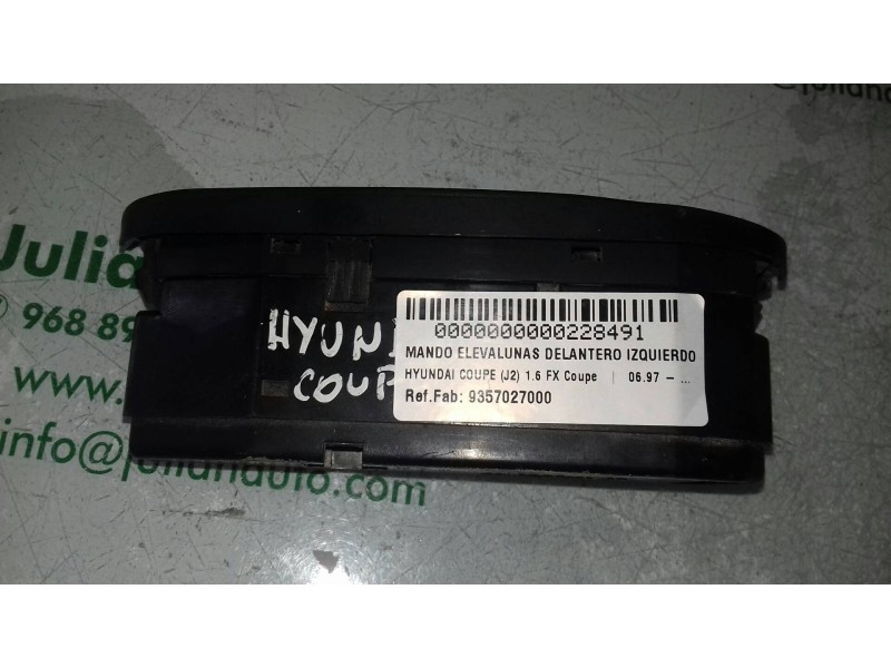 Recambio de mando elevalunas delantero izquierdo para hyundai coupe (j2) 1.6 fx coupe referencia OEM IAM 9357027000 9357027100 