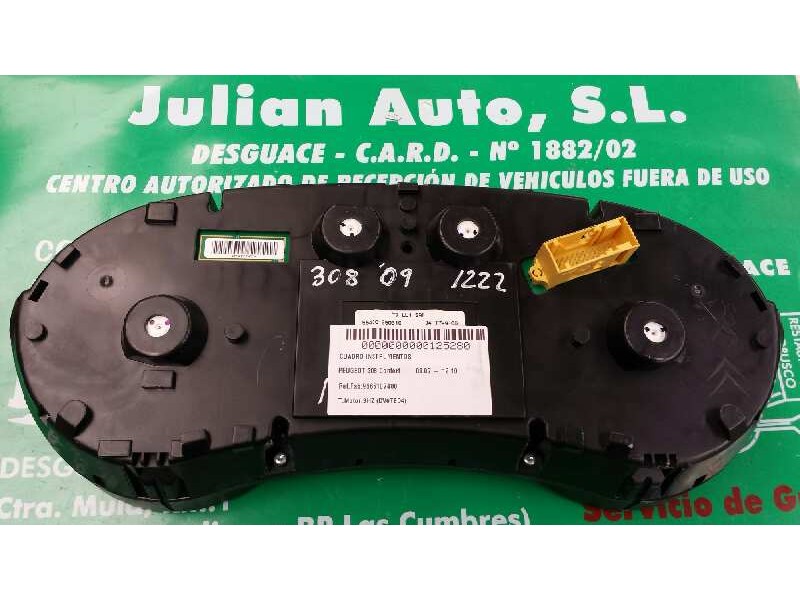 Recambio de cuadro instrumentos para peugeot 308 confort referencia OEM IAM 9665107480 554001550310 