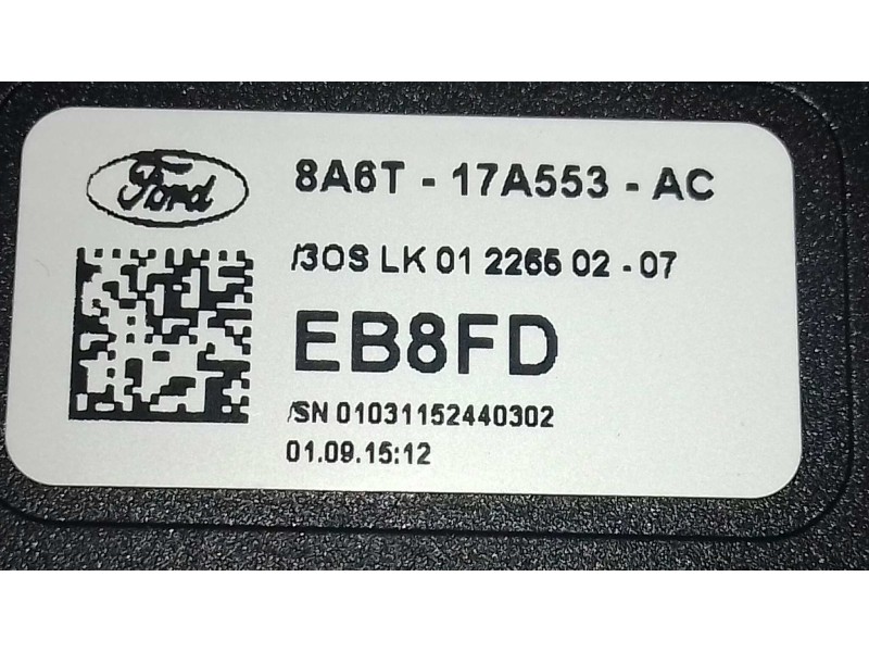 Recambio de mando limpia para ford tourneo courier (c4a) ambiente referencia OEM IAM 8A6T17A553AC EB8FD 