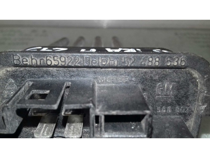 Recambio de resistencia calefaccion para opel astra gtc enjoy referencia OEM IAM 90566802 65922 BEHR