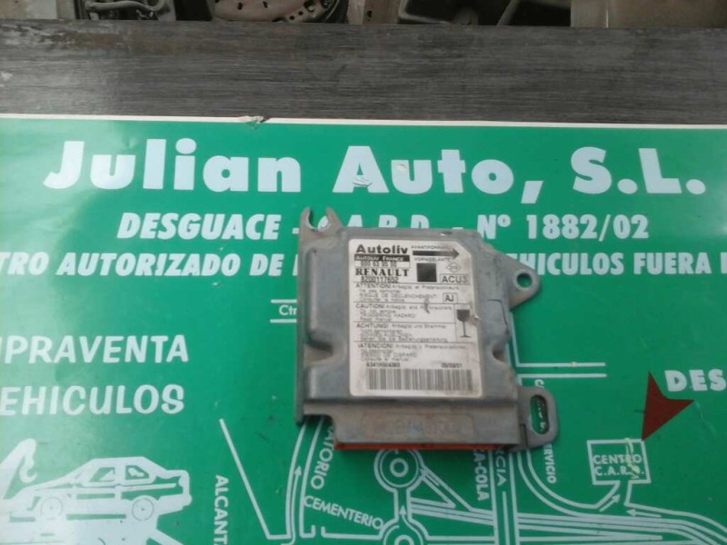 Recambio de centralita airbag para renault scenic (ja..) 1.6 16v expression referencia OEM IAM 8200117652 600639500 AUTOLIV Recambio de centralita airbag para renault scenic (ja..) 1.6 16v expression referencia OEM IAM 8200117652 600639500 AUTOLIV