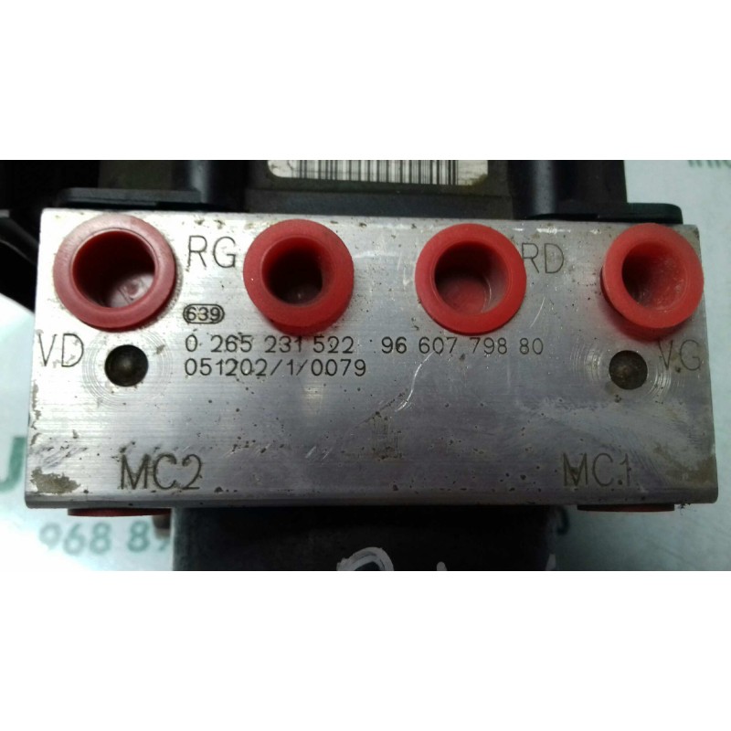 Recambio de abs para citroen xsara picasso 1.6 hdi 90 exclusive referencia OEM IAM 0265231522 9660779880 0265800415
