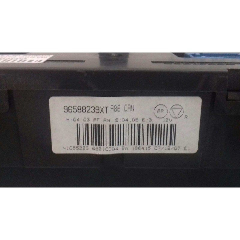 Recambio de mando climatizador para citroen c3 1.4 hdi audace sensodrive referencia OEM IAM 96588239XT  VALEO